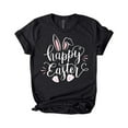 thumbnail image 2 of CHGBMOK Débardeurs Grande Taille pour Femmes, T-shirt Imprimé Col Rond de Pâques, Manches Courtes, Blouse Décontractée Ample, T-shirt Col en V pour Femmes en Liquidation, 2 of 3