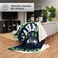 thumbnail image 5 of FOCO Seattle Seahawks NFL Équipe Propriété de Sherpa Couverture en Polaire, 5 of 5