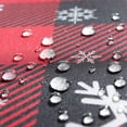thumbnail image 7 of Christmas Tablecloth Rectangle, Plaid Table Cloth with Snowflake Decorations, Heavy Weight & Spillproof Table Cover for Dining, Party & Holidays (Snow Patterns, Rectangle, 60" x 84" (6-8 Seats)), 7 of 7