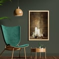 thumbnail image 2 of Spa Wall Art with Frame, Composition of Pure Candles Wooden Background with Stones and Flower Petals Print, Printed Fabric Poster for Bathroom Living Room, 23" x 35", Brown and White, by Ambesonne, 2 of 2