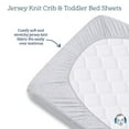 thumbnail image 4 of Gerber Baby Boys Grey Stripes Fitted Crib Sheet, 4 of 4