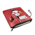 thumbnail image 2 of HELLHERO Christmas Snowman Notebook Wraps with Decorative Design Zipper Polyester Book Organzoer Holder for Books Lovers Hardcover Textbooks Paperbacks, 2 of 8