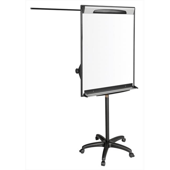 MasterVision EA48062119 Magnetic Gold Ultra Dry Erase Mobile Presentation Easel- Black & Silver