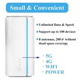 thumbnail image 3 of Router 5G, Módem WiFi-6 Con Ranura Para Tarjeta SIM, Router Celular NR NSA SA 5G De Hasta 3,4 Gbps, 8 Antenas De Alta Ganancia Incorporadas, Doble Banda Para Redes 5G/4G/3G, 3 of 7