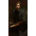 thumbnail image 3 of Henryk Szczygliński 15x24 Black Modern Framed Museum Art Print Titled - Self-Portrait (1900), 3 of 5