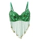 thumbnail image 4 of Traje de danza del vientre para mujer con lentejuelas y flecos, disponible en 5 colores Verde, 4 of 9
