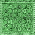 thumbnail image 1 of Ahgly Company Indoor Square Persian Emerald Green Traditional Area Rugs, 5' Square, 1 of 4