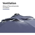 thumbnail image 5 of PURPLE LEAF 9' X 11.5' Cantilever Outdoor Rectangle Umbrella Patio Umbrella with Base Offset Umbrella with 360-degree Rotation for Garden Pool Deck Patio Navy Blue, 5 of 15