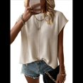 thumbnail image 2 of Suéter Ligero de Punto Holgado con Cuello Redondo e Informal para Mujer, con Mangas Albaricoque XL, 2 of 10