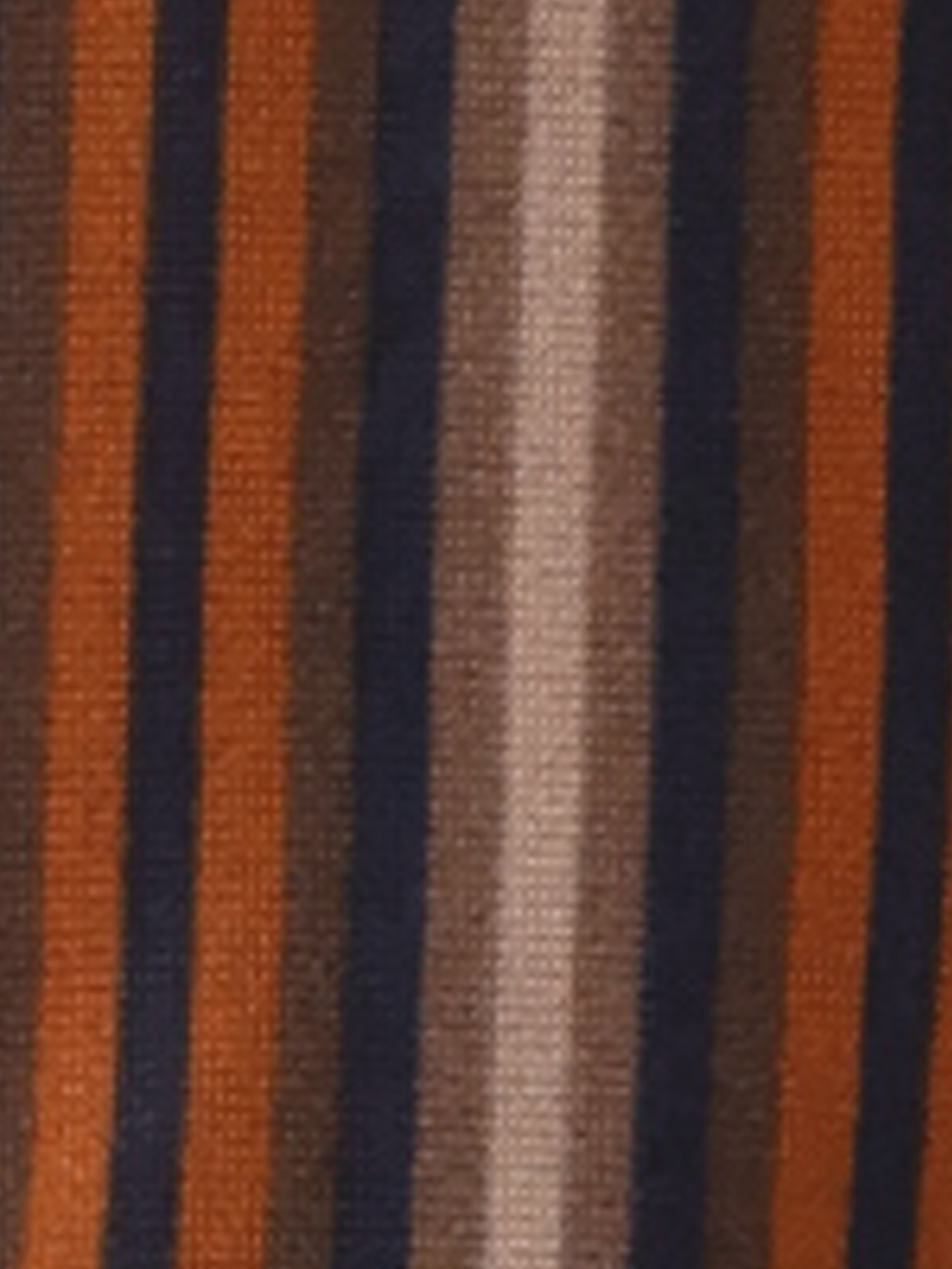 DARING DIVA Women's Plus Boho Color Block Elastic Cuff Long Sleeve Striped Top 3X Orange