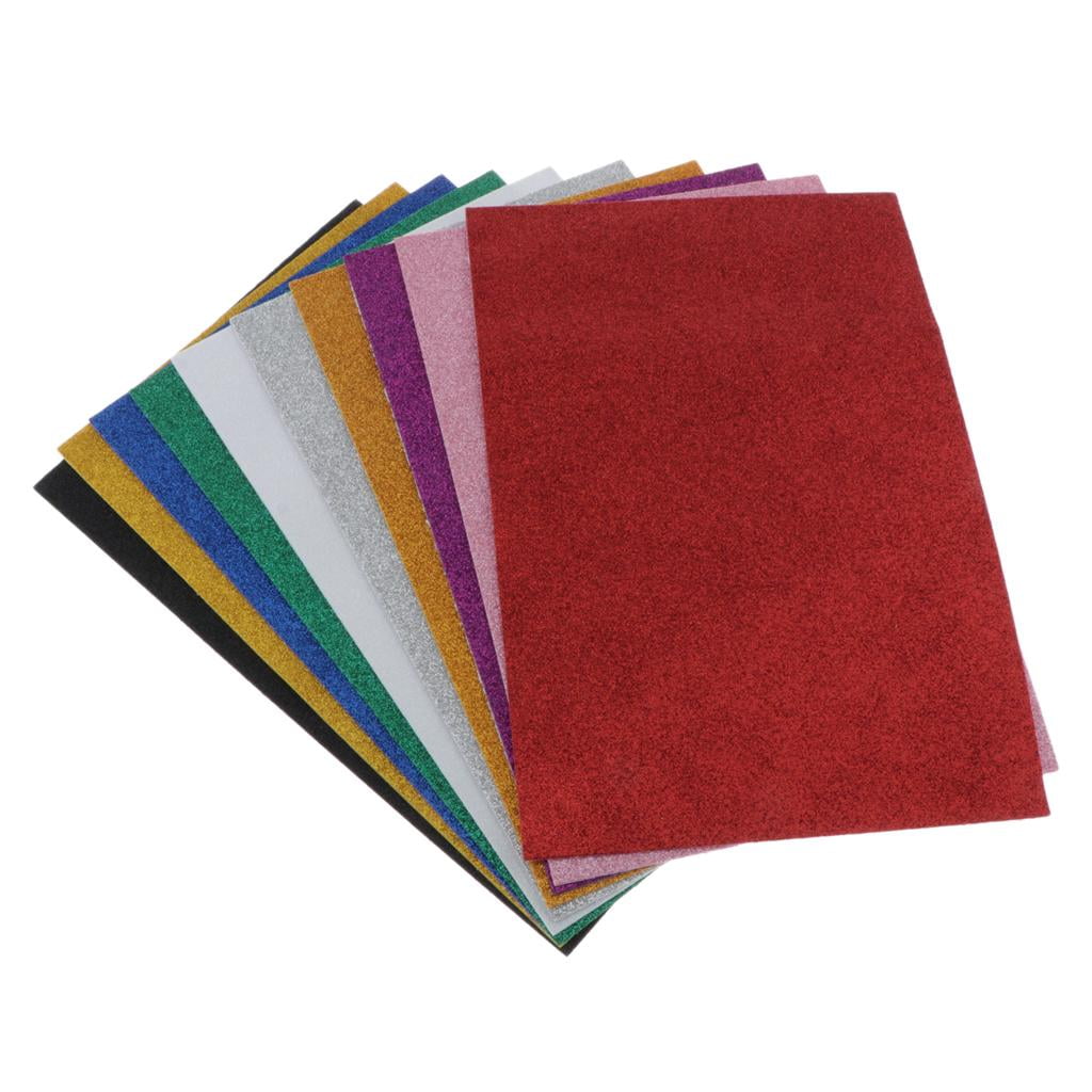 30pcs Glitter EVA Foam Sheets Adhesive Craft Foam Sheets Colorful