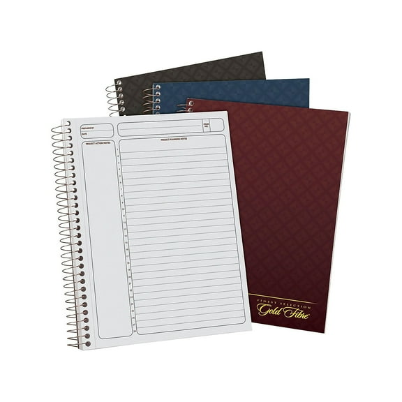 Ampad Gold Fibre Professional Notebook 7.25" x 9.5" Cornell Ruled 430488