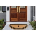 thumbnail image 2 of A1HC Natural Coir Flock Monogrammed Door Mat for Front Door, 30x60, Anti-Shed Treated Durable Doormat for Outdoor Entrance, Heavy Duty, Low Profile, Easy to Clean, Long Lasting, Front Porch Entry Rug, 2 of 4