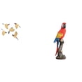 thumbnail image 1 of Adorno colgante de pared de madera con forma de pájaro loro, coleccionable, decorativo, para oficina, dormitorio, interior, estatua versátil, decoraci, 1 of 8