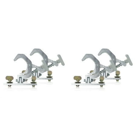 

4x Aluminum Fold Clamp Hooks Stage Light Fold Hanging Hook Loading 150Kg 42-61mm Truss Tube 230W 7R/200W 5R Beam Light
