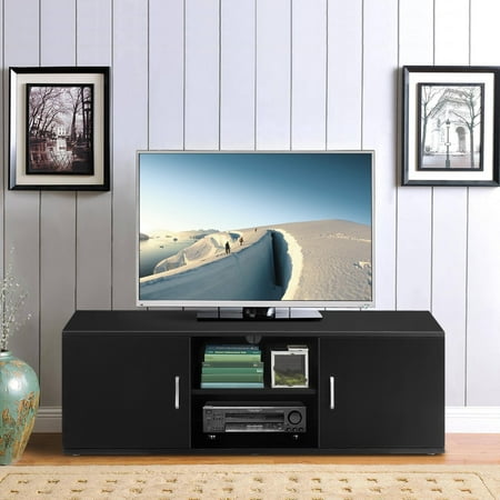LANGRIA Modern TV Stand | Console Table | Entertainment Center | Minimalist Design | Perfect for Apartment, Living Room, or