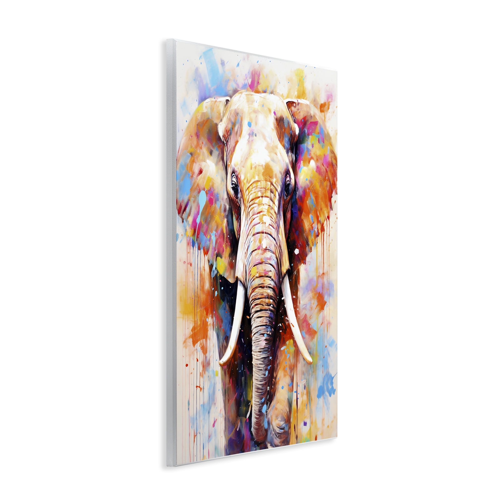 Stupell Industries Wild Elephant Bull Wall Plaque Art, design by Ray Powers