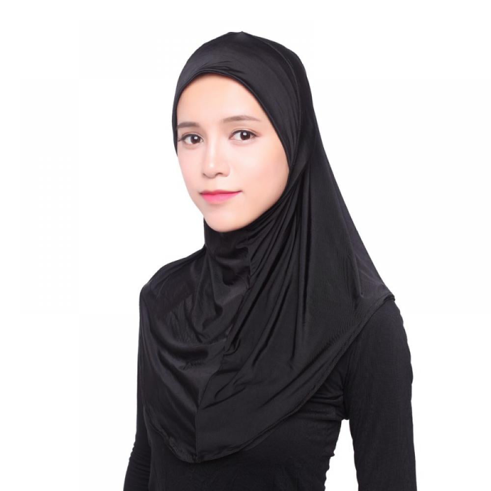 5 PCS Muslim Hijab Cap Women Flower Headwear Islamic Hat Arab Dubai Wrap Scarf 