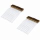 thumbnail image 4 of 100 Piezas de Cepillo de Cerdas de Metal de Laton de 6.9 Pulgada de Longitud de Manija de Plastico Blanco, 4 of 10