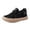 Black, variant on Breathable Lace Up Platform Sneakers Comfortable Casual Walking Shoes Lightweight Thick Soled Tennis Footwear for Women Daily Leisure Beach Date Outfit