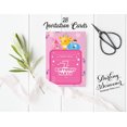 thumbnail image 3 of Darling Souvenir Pink Birthday Invitation Card 28 Pcs Fill or Write In Blank Invites Printable Party Supplies 5 x 7 Inches, 3 of 5