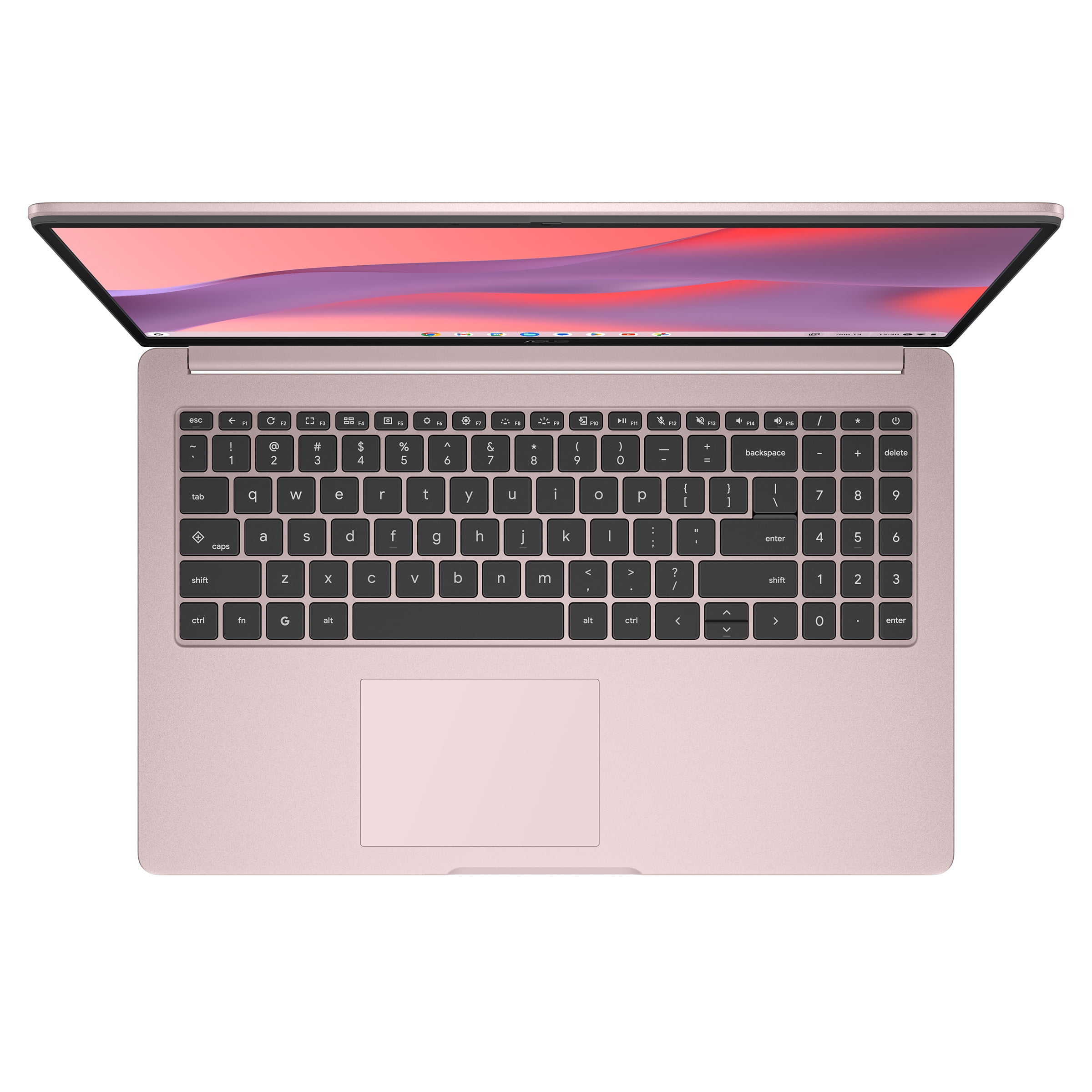 ASUS CX15 15.6 inch FHD IPS Chromebook Laptop Intel Celeron N4500 4GB RAM 128GB eMMC Cream Pink
