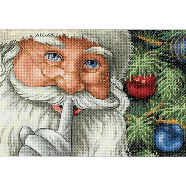 Dimensions Gold Collection Petite "Santa's Secret" Counted Cross Stitch