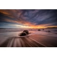 thumbnail image 2 of Zhen Yu, James 18x13 Gold Ornate Wood Framed with Double Matting Museum Art Print Titled - Moeraki Boulders, 2 of 4