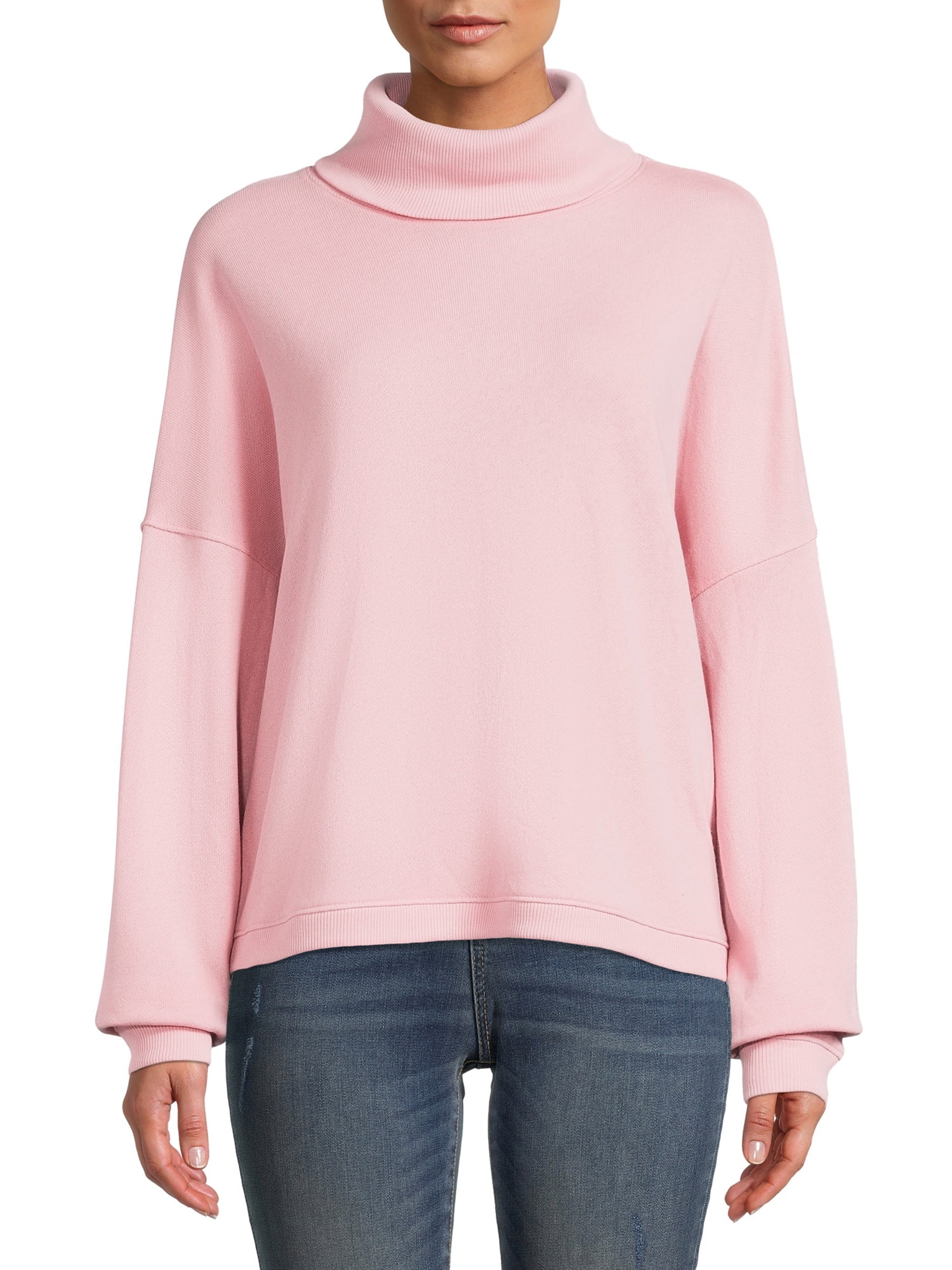 Time and Tru Women's Turtleneck Sweatshirt