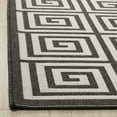 thumbnail image 3 of Safavieh Linden Joetta Geometric Indoor/Outdoor Runner Rug, Light Gray/Charcoal, 2'2" x 8', 3 of 8