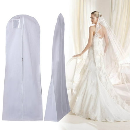 Wedding Gown Cover - 72'' Large Garment Dress Protectors Wedding Dress Bridal Gown Garment Dustproof Breathable Cover Storage Bag