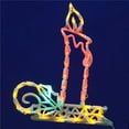 thumbnail image 1 of Vickerman X490529 LED Candle Window Lighted Decor with Multi-Colored Lights, 17 x 15 in., 1 of 1