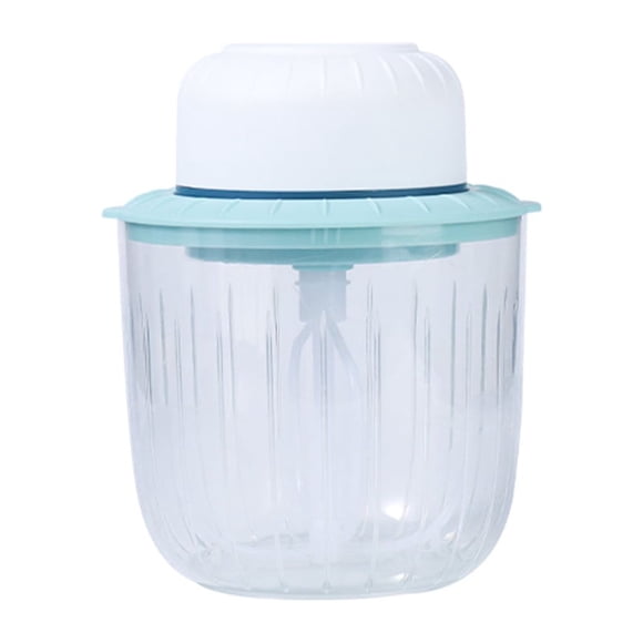 Bearachild Picadora de ajo eléctrica 2 en 1, prensa de cocina, picadora de alimentos, batidora de huevos lavable desmontable, máquina trituradora para Electrodomésticos Azul blanco Bearachild HA062933-02