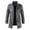 Dark Gray, variant on Babysbule Mens Winter Coats Men's Fashion Casual Warm Fit Thick Leather Long Jacket Long Sleeve Lapel Pocket Zipper Fit Top Coat
