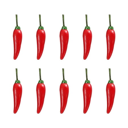 

10 Pcs Mini Vegetable Model Miniature Vegetables Items Jalapenos Wreath Kids Toys Kids+toys Pepper Miniatures