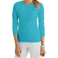 thumbnail image 5 of Peaches Uniforms Women's Long Sleeve Underscrub Medium Pacific, 5 of 21