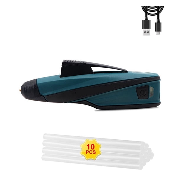 Professional Hot Glue Gun Sticks Wireless Silicone Wireless Hot Melt Glue Pencil Adhesive Gun Rods Tools For DIY Arts Home Quick Repairs ,Fast Preheating