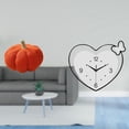 thumbnail image 2 of Cojín De Peluche Con Forma De Corazón De Calabaza De Halloween, Reloj Decorativo Para Sofá, Arte De Pared Creativo Para Dormitorio, Sala De Estudio, Cafetería, Decoración De Oficina, 2 of 8