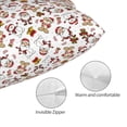 thumbnail image 3 of Balery Christmas Santa Cartoon Snowman Funda de Cojín Estampada, Regalos para Mujeres, Regalos de Amor para Ella, Regalos para Novia o Esposa, Funda de Almohada-16"x24", 3 of 6