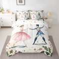 thumbnail image 2 of Manfei Pink Dance Girls Twin Bedding Sets 7-Piece, Ancient Princess Prince Bedding Comforter Set, Merry Christmas Festival Reversible Sheet Sets, Ultra Soft Home Decor, 2 of 7