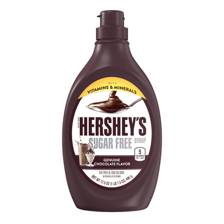 (2 Pack) Hershey's, Sugar Free Milk Chocolate Syrup, 17.5