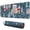 Dark Blue Christmas-3, variant on Long Mouse Pads for Desk,Dark Blue Christmas Pattern Desk Mats on Top Of Desks, Desk Mouse Pad Extra Large with 3mm Non-Slip Base and Stitched Edge for Gaming,Office,Work,Home 31.5x11.8in