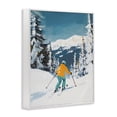 thumbnail image 2 of Stupell Industries Farmhouse Downhill Skier on Mountain White Framed Giclee Art, 11 x 14, by The Prints Vibe, 2 of 8