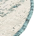 thumbnail image 5 of Unique Loom Outdoor Modern Collection Area Rug - Cartago (3' Round Teal/Ivory), 5 of 6