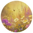 thumbnail image 3 of Happy Cute Bees Round Small Area Rug, Print Non Slip Washable Floor Mat, Soft Throw Rug for Living Room, Powder Room Entryway, Bathroom, Bedside, 3 of 6