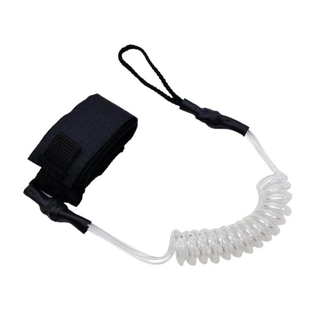 Langgg Paddle Safety Rod Elastic Leash Boats Raft Stretch Board Leash Strap Rope Clear
