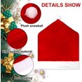 thumbnail image 2 of nipocaio Christmas Chair Back Covers Set of 6, Christmas Dining Chair Cover Removable Washable Dining Chair Slipcover for Dining Room Kitchen Living Room, 2 of 5