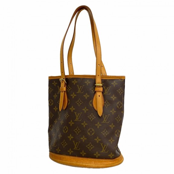 Pre-Owned Louis Vuitton Monogram Bucket PM Tote Bag M42238 Brown Women's P3253612