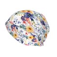 thumbnail image 2 of Fuzoiu Lilies Flowers Print Winter Beanie Hat for Men & Women,Warm Knit Cap,Women Windproof Watch Hat,Knit Warm Unisex Beanie, 2 of 7
