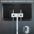 thumbnail image 3 of VIVO White Mobile TV Cart for 13" to 60" LCD LED Flat Panel | Stand with Wheels, 3 of 4